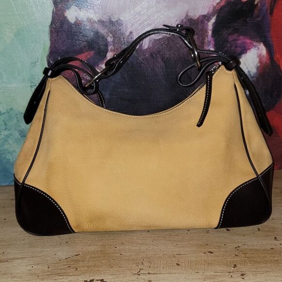 Dooney & Bourke 1975 Soft Leather Hobo Style Handbag Purse - Picture 3 of 17